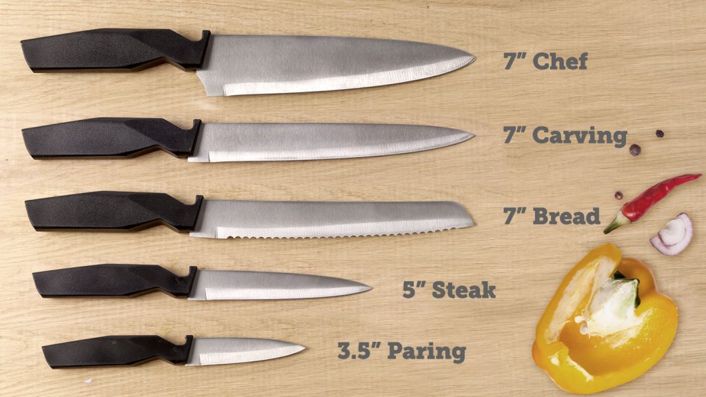 KnifeLock A fully lockable kitchen knife block to deter the misuse of knives